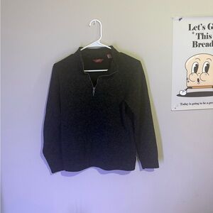 Arizona Jean Company Men's Charcoal Zip-Up Sweater